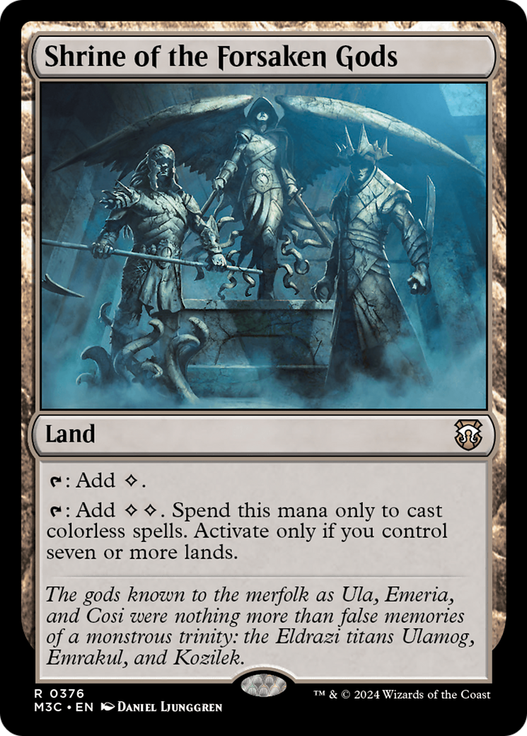 Shrine of the Forsaken Gods (Ripple Foil) [Modern Horizons 3 Commander] | Spectrum Games