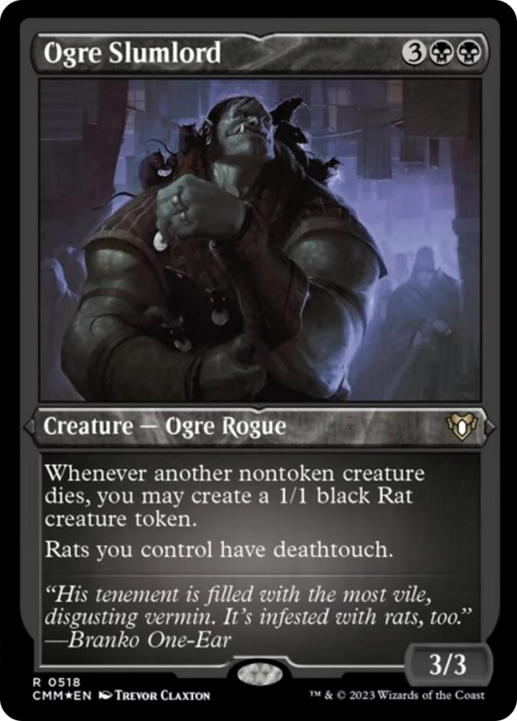 Ogre Slumlord (Foil Etched) [Commander Masters] | Spectrum Games