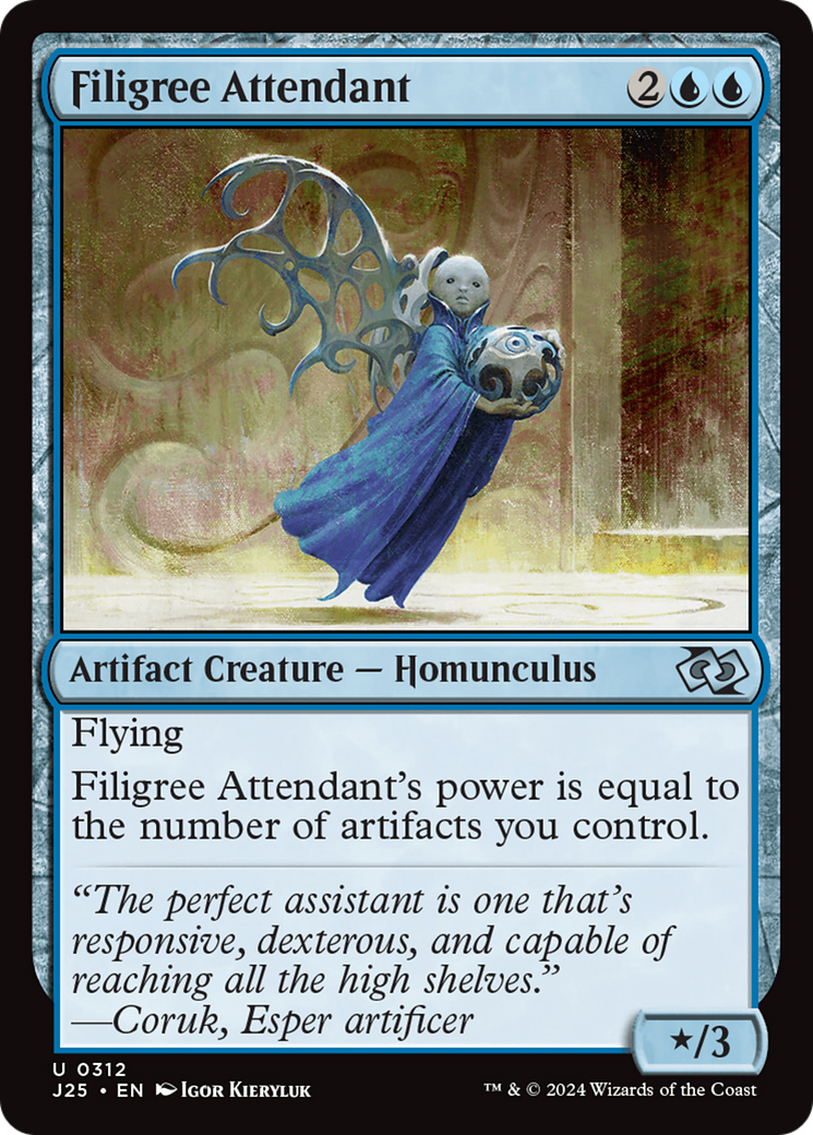 Filigree Attendant [Foundations Jumpstart] | Spectrum Games