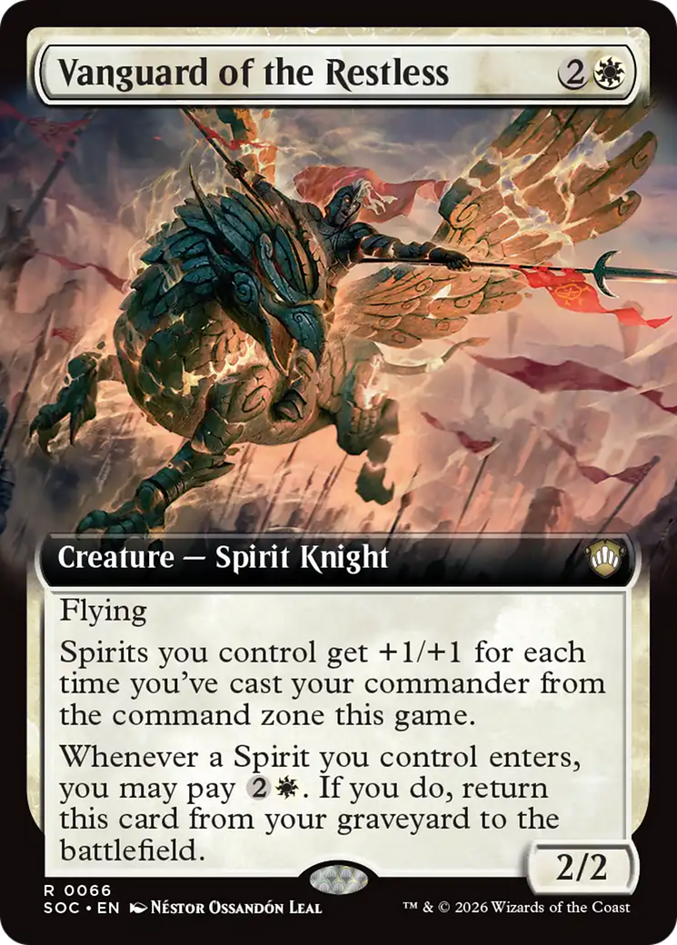 Vanguard of the Restless (Extended Art) [Secrets of Strixhaven Commander] | Spectrum Games
