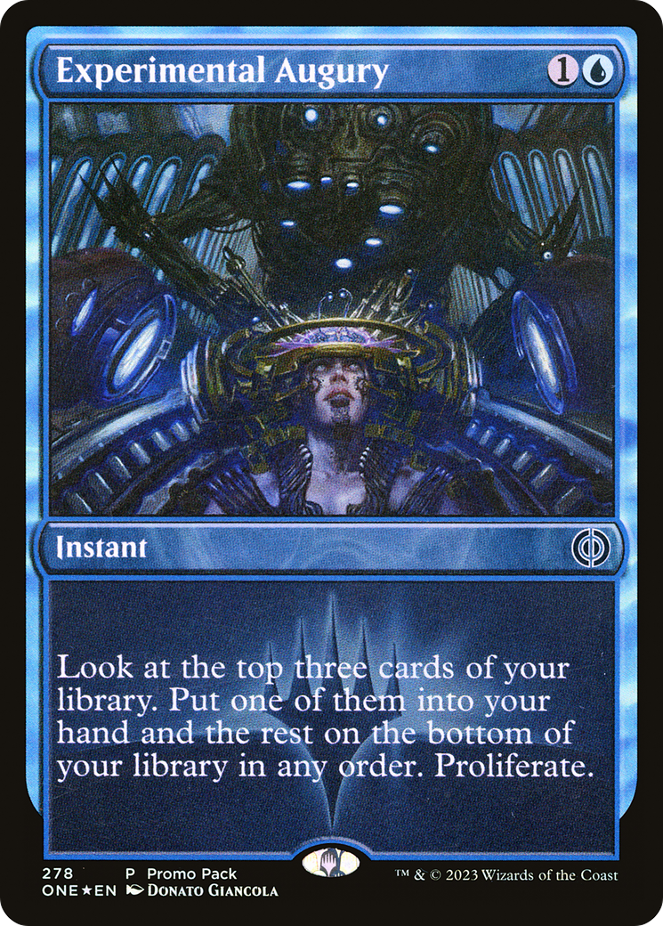 Experimental Augury (Promo Pack) [Phyrexia: All Will Be One Promos] | Spectrum Games
