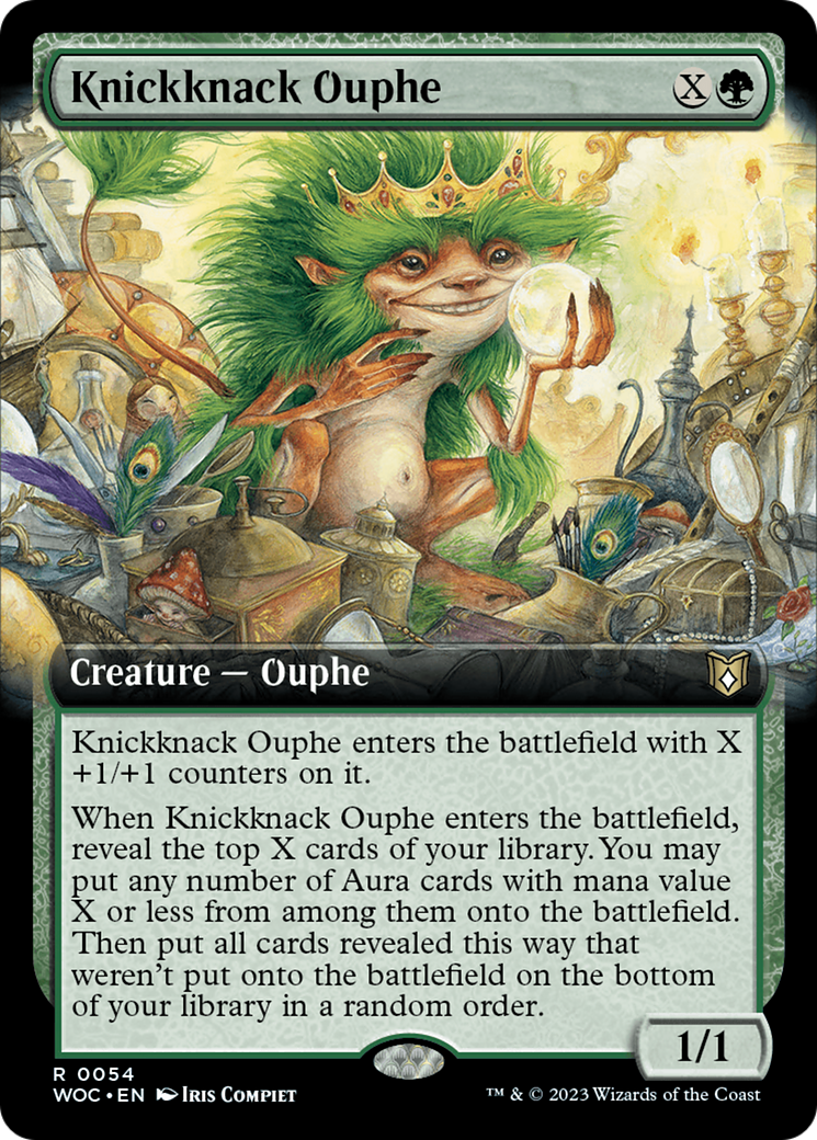 Knickknack Ouphe (Extended Art) [Wilds of Eldraine Commander] | Spectrum Games