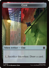 Treasure // Clue Double-Sided Token [Teenage Mutant Ninja Turtles Commander Tokens] | Spectrum Games