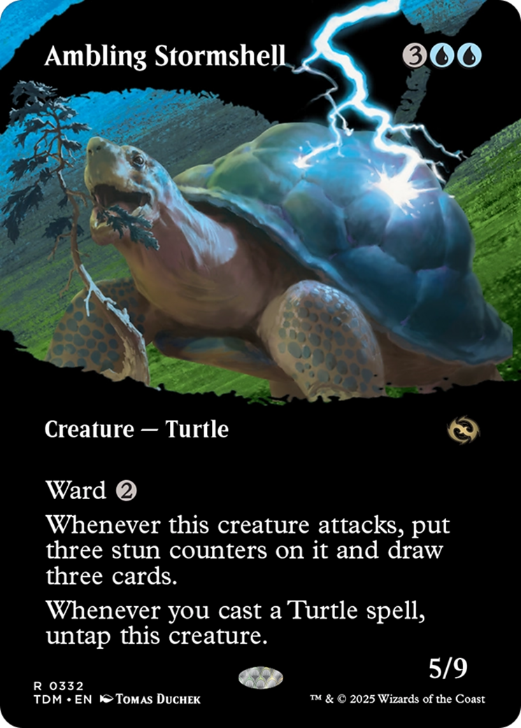 Ambling Stormshell (Borderless) [Tarkir: Dragonstorm] | Spectrum Games