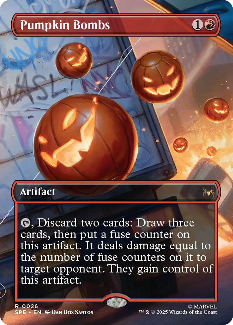 Pumpkin Bombs (Borderless) [Marvel's Spider-Man: Eternal-Legal] | Spectrum Games