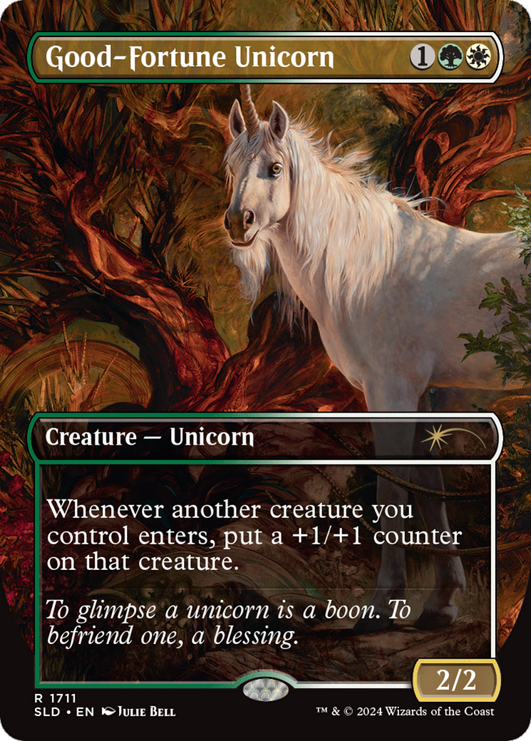 Good-Fortune Unicorn (Rainbow Foil) [Secret Lair Drop Series] | Spectrum Games