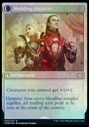 Wedding Announcement // Wedding Festivity [Innistrad: Crimson Vow Prerelease Promos] | Spectrum Games