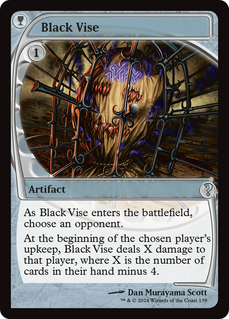 Black Vise (Future Sight) [Mystery Booster 2] | Spectrum Games