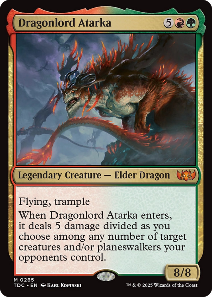 Dragonlord Atarka [Tarkir: Dragonstorm Commander] | Spectrum Games