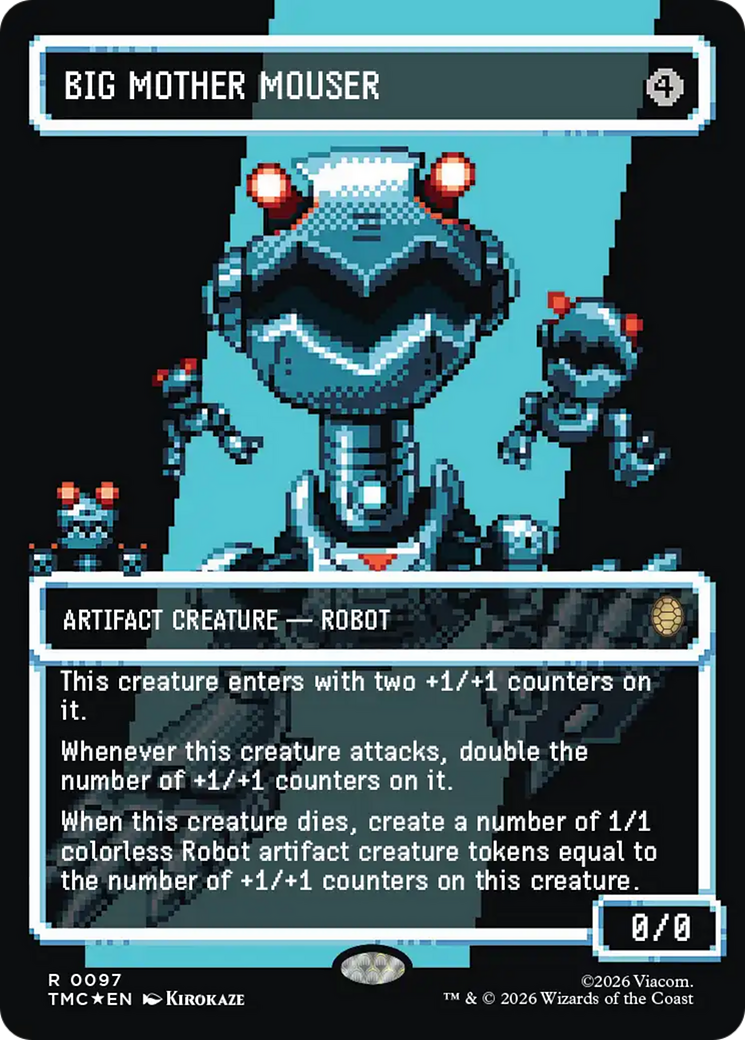 Big Mother Mouser (Borderless) (Surge Foil) [Teenage Mutant Ninja Turtles Commander] | Spectrum Games