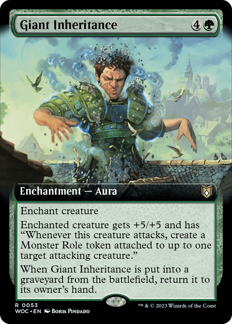 Giant Inheritance (Extended Art) [Wilds of Eldraine Commander] | Spectrum Games