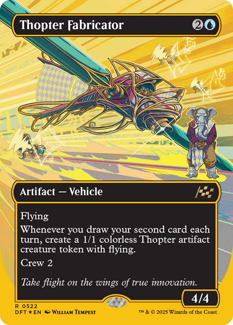 Thopter Fabricator (Borderless) (First-Place Foil) [Aetherdrift] | Spectrum Games