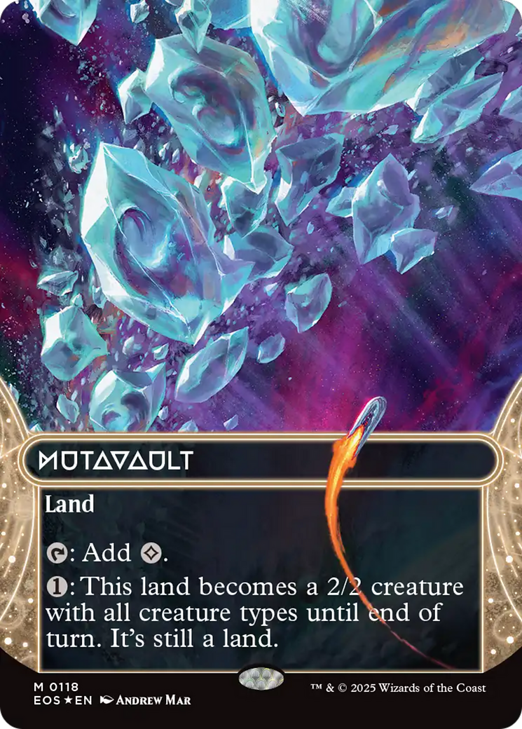 Mutavault (0118) (Borderless) (Galaxy Foil) [Edge of Eternities: Stellar Sights] | Spectrum Games