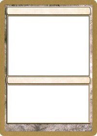 2004 World Championship Blank Card [World Championship Decks 2004] | Spectrum Games