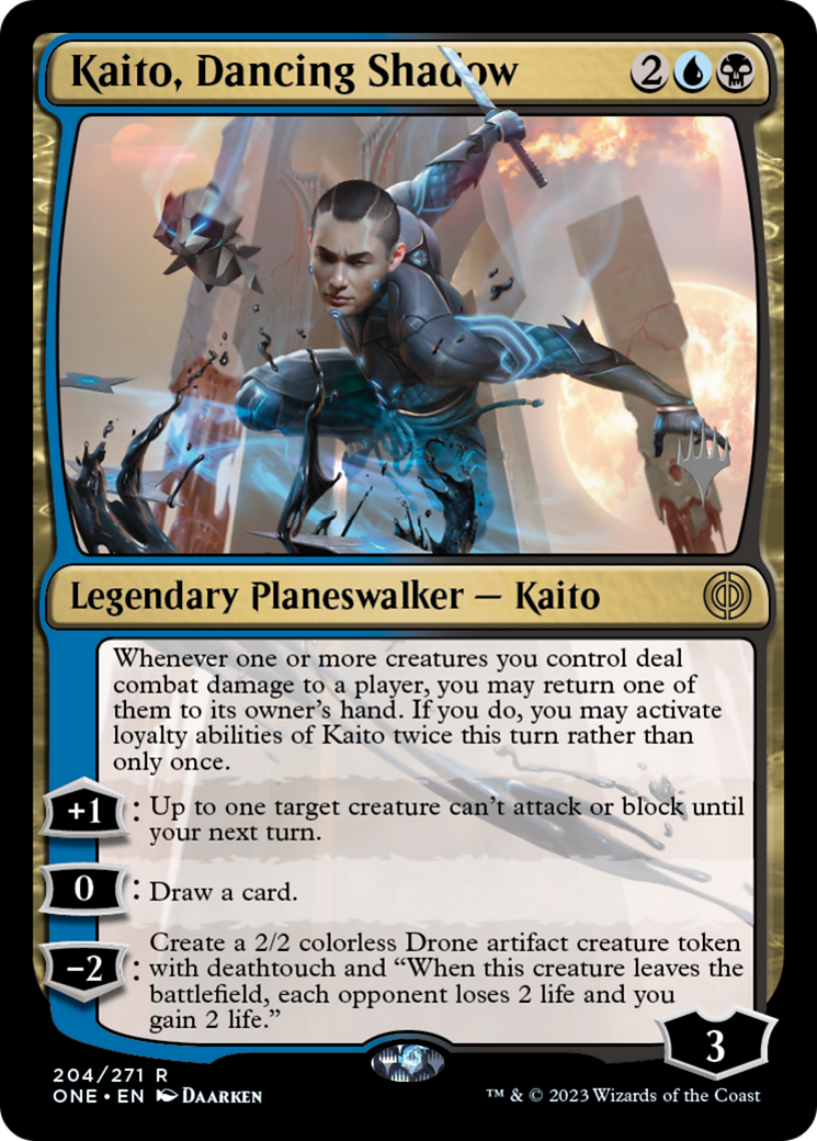 Kaito, Dancing Shadow (Promo Pack) [Phyrexia: All Will Be One Promos] | Spectrum Games