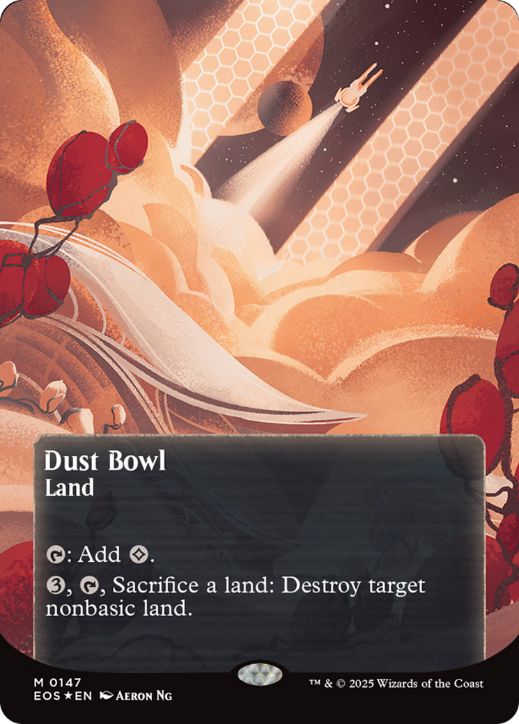 Dust Bowl (0057) (Borderless) (Galaxy Foil) [Edge of Eternities: Stellar Sights] | Spectrum Games