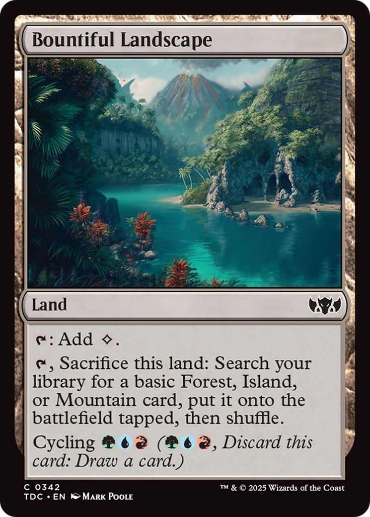 Bountiful Landscape [Tarkir: Dragonstorm Commander] | Spectrum Games