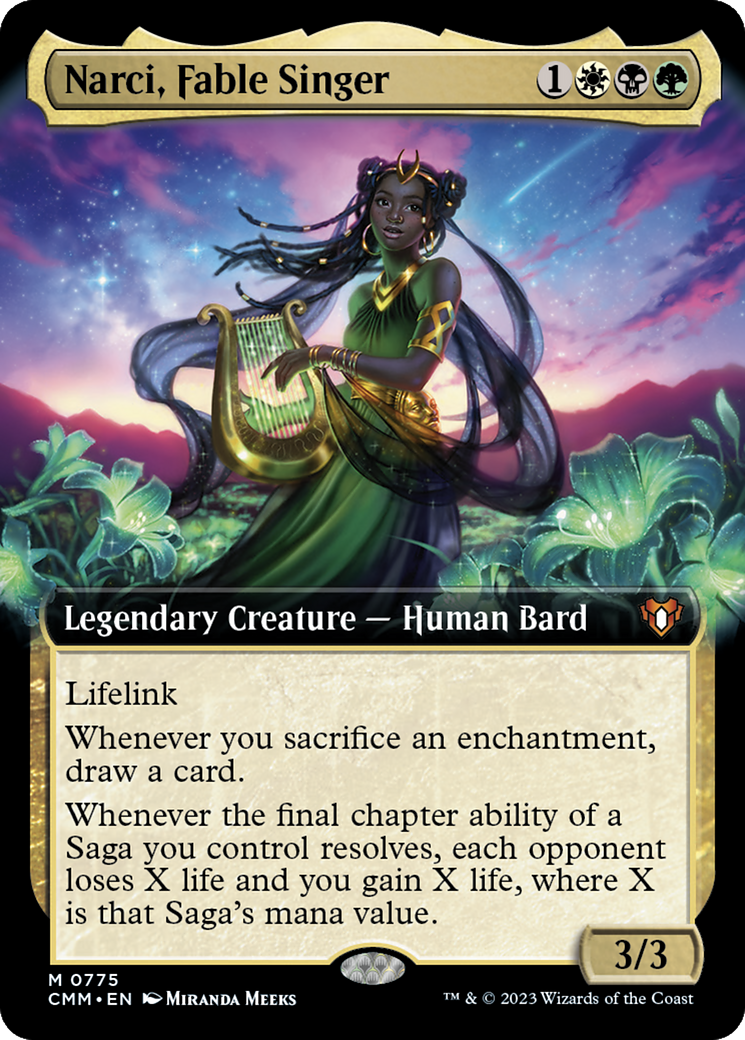 Narci, Fable Singer (Extended Art) [Commander Masters] | Spectrum Games