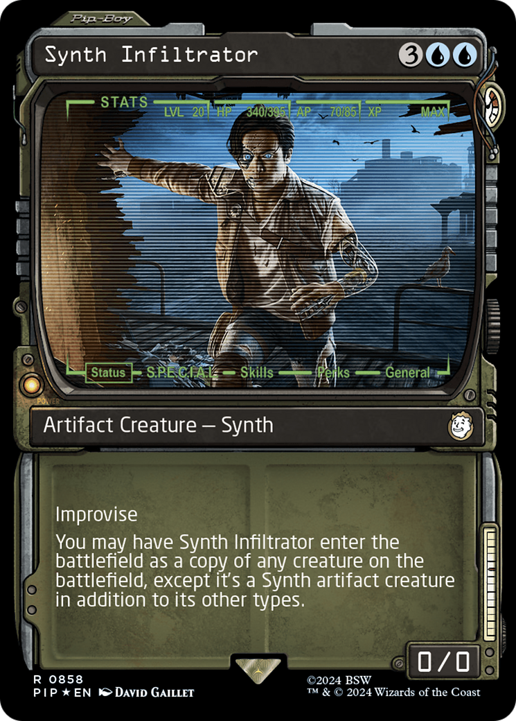 Synth Infiltrator (Showcase) (Surge Foil) [Fallout] | Spectrum Games