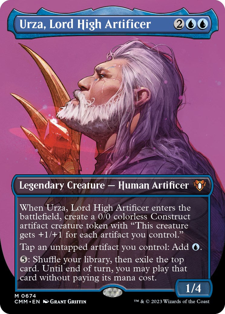 Urza, Lord High Artificer (Borderless Profile) [Commander Masters] | Spectrum Games