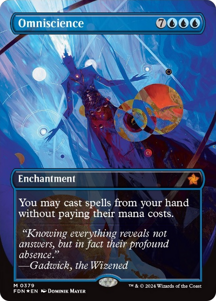 Omniscience (Borderless Mana Foil) [Foundations] | Spectrum Games