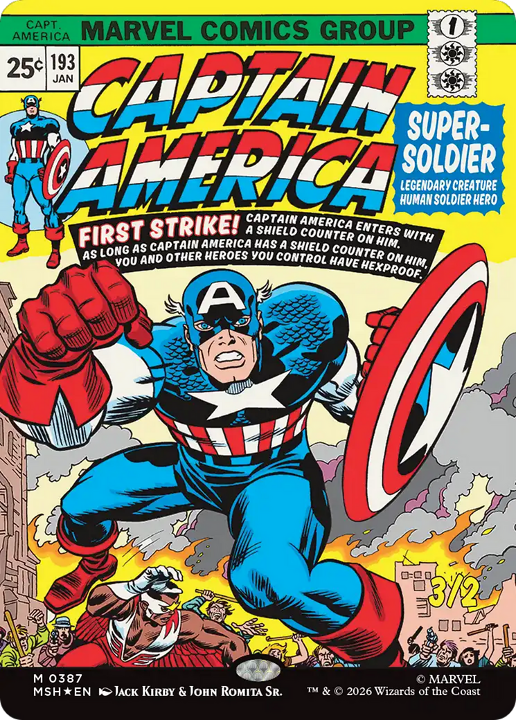 Captain America, Super-Soldier (Borderless) [Marvel Super Heroes] | Spectrum Games