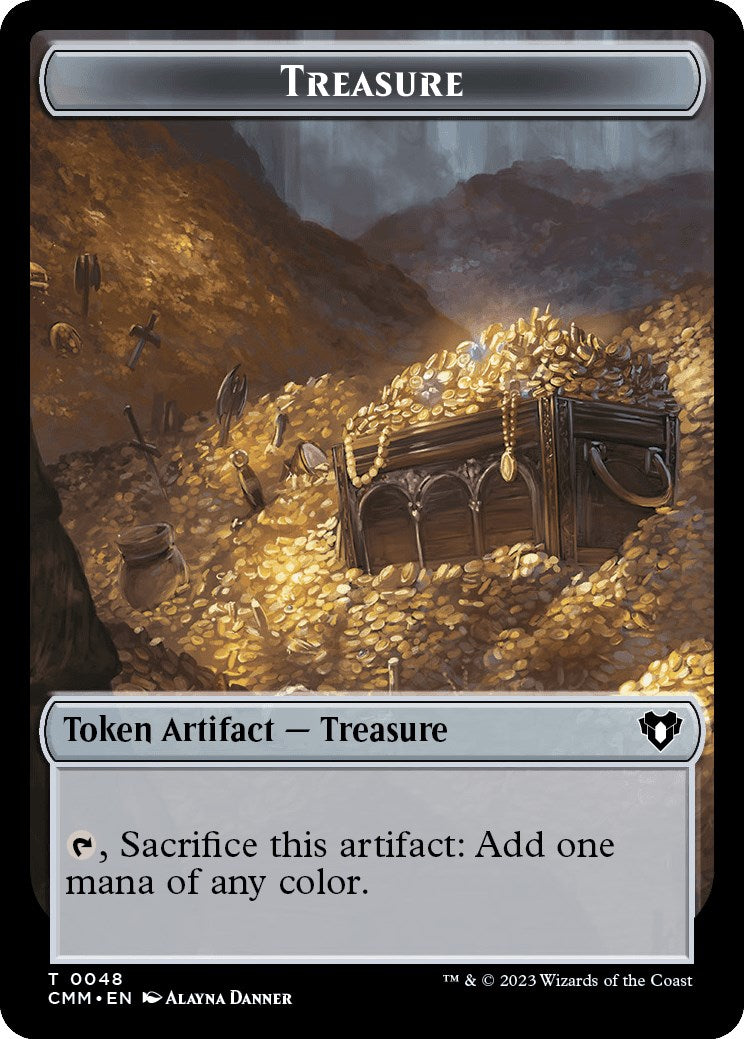 Treasure // Construct (0042) Double-Sided Token [Commander Masters Tokens] | Spectrum Games