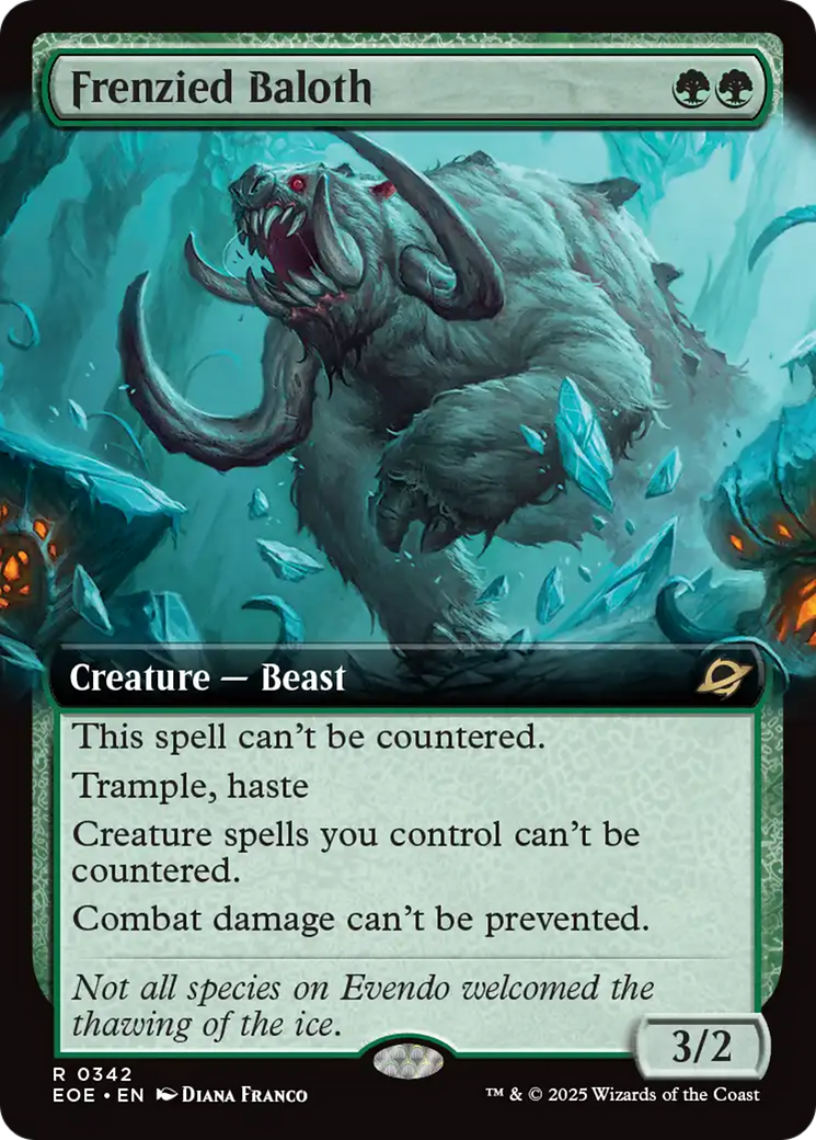 Frenzied Baloth (Extended Art) [Edge of Eternities] | Spectrum Games