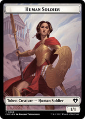 Human Soldier // Dragon (0021) Double-Sided Token [Commander Masters Tokens] | Spectrum Games