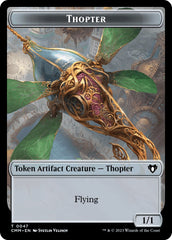 Thopter // Emblem - Daretti, Scrap Savant Double-Sided Token [Commander Masters Tokens] | Spectrum Games