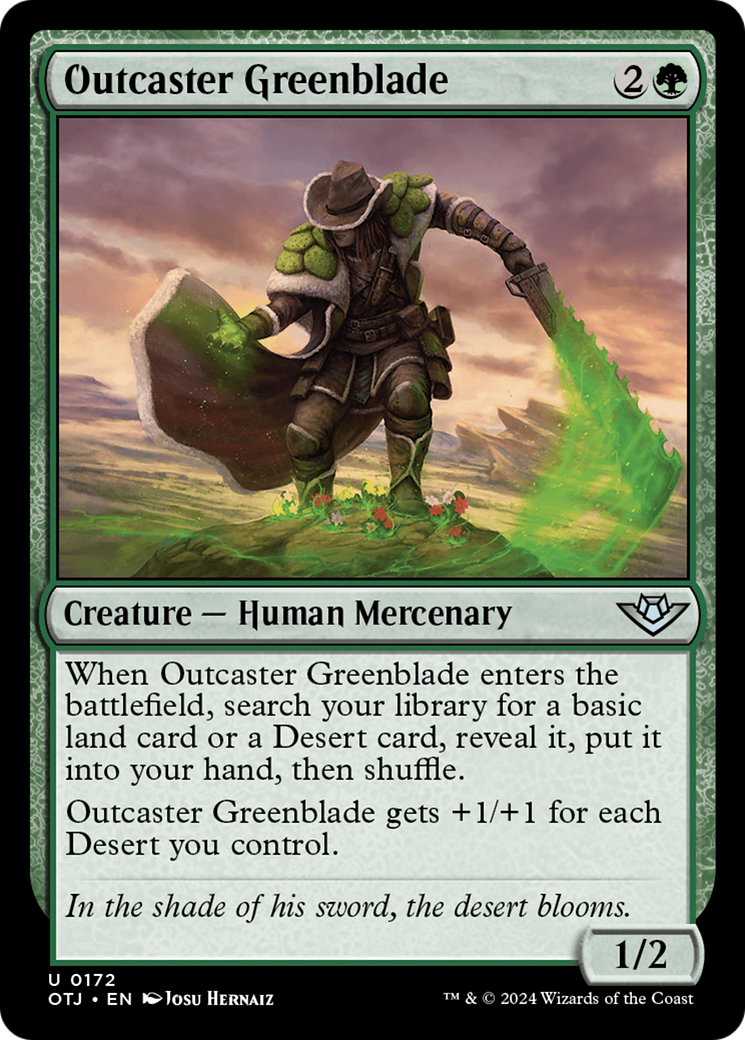 Outcaster Greenblade [Outlaws of Thunder Junction] | Spectrum Games