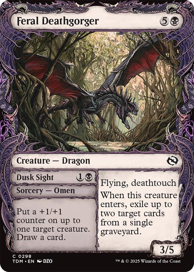 Feral Deathgorger (Showcase) [Tarkir: Dragonstorm] | Spectrum Games