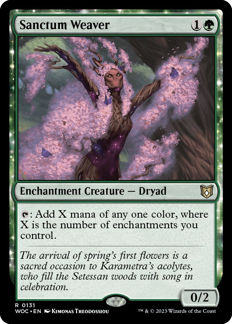 Sanctum Weaver [Wilds of Eldraine Commander] | Spectrum Games