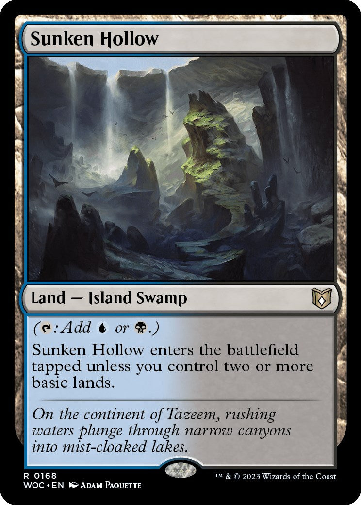 Sunken Hollow [Wilds of Eldraine Commander] | Spectrum Games