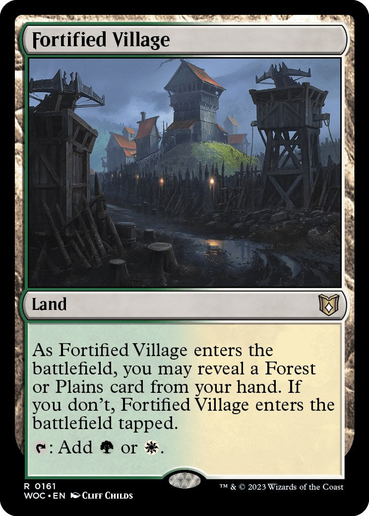 Fortified Village [Wilds of Eldraine Commander] | Spectrum Games