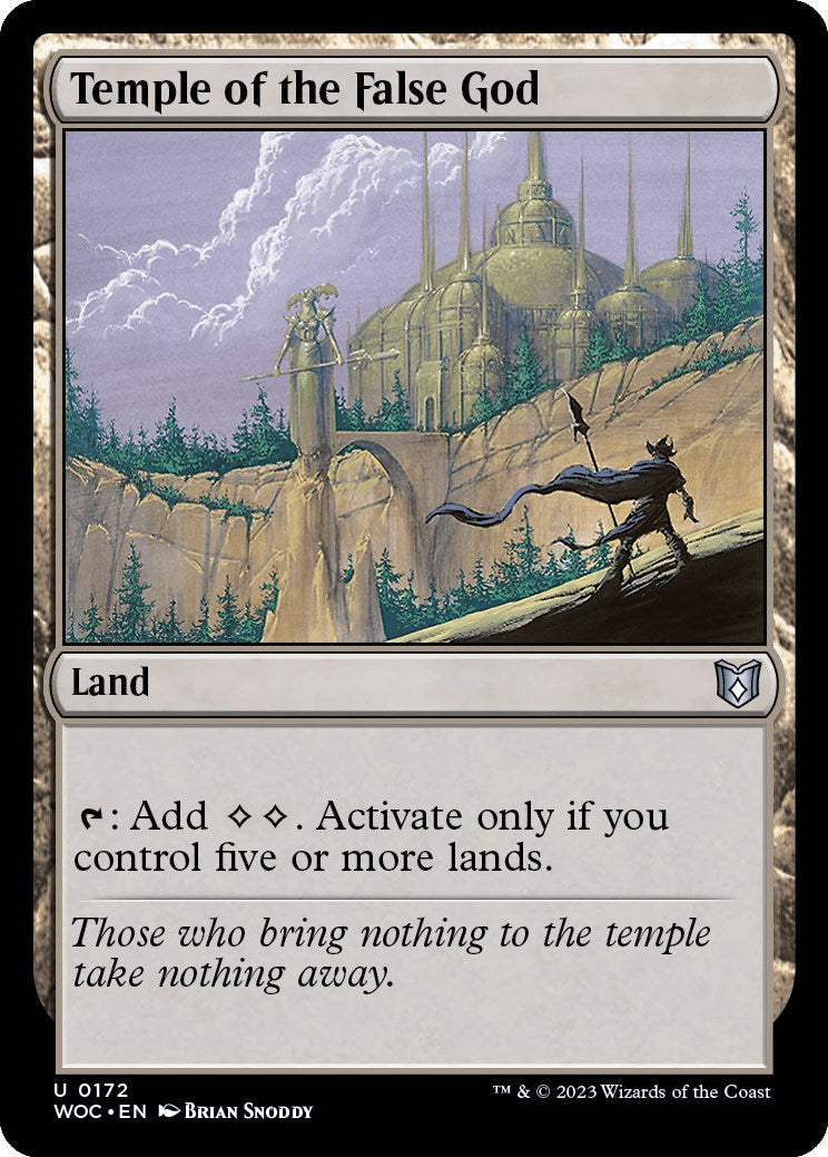 Temple of the False God [Wilds of Eldraine Commander] | Spectrum Games
