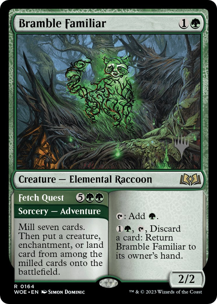 Bramble Familiar // Fetch Quest (Promo Pack) [Wilds of Eldraine Promos] | Spectrum Games
