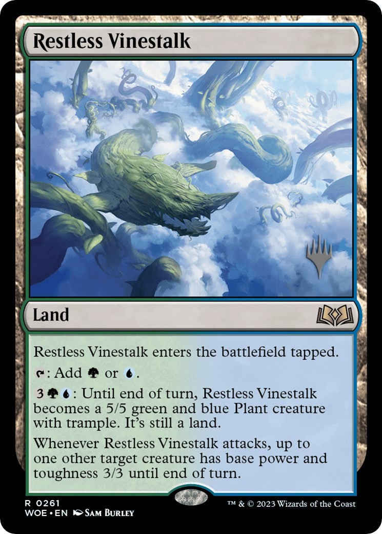 Restless Vinestalk (Promo Pack) [Wilds of Eldraine Promos] | Spectrum Games