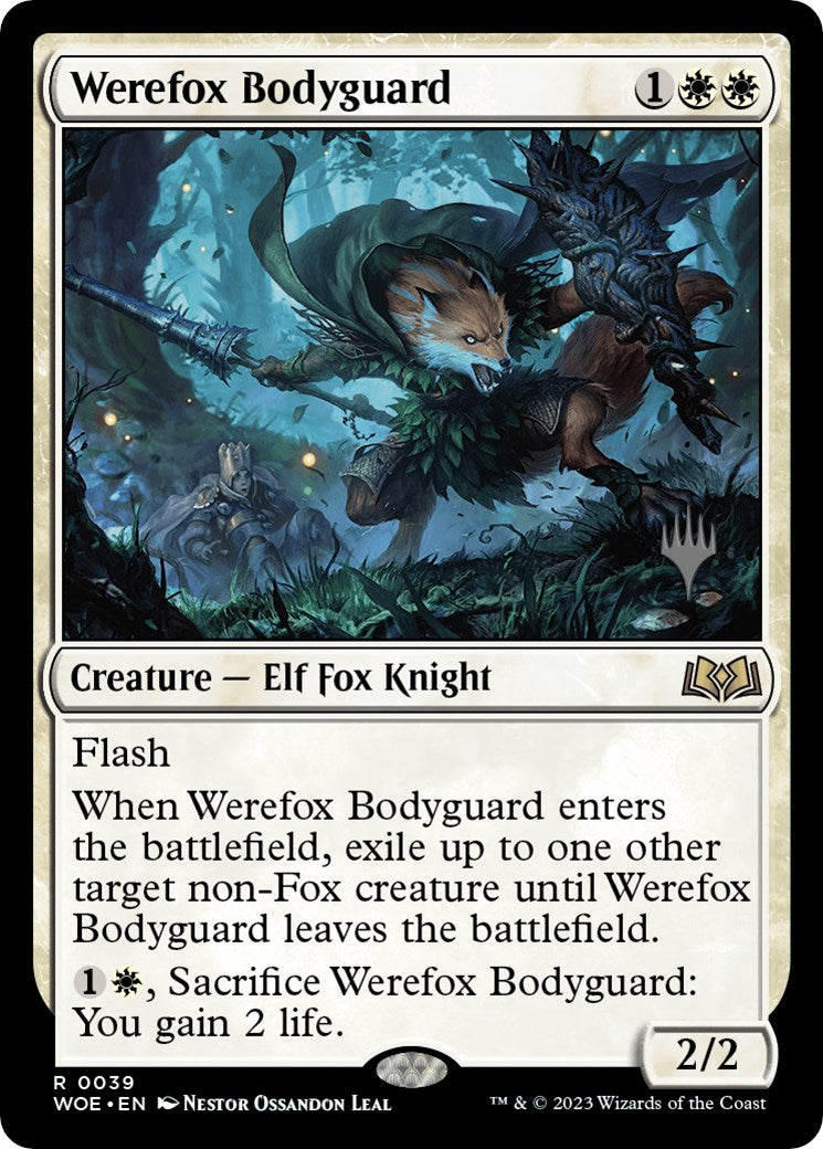 Werefox Bodyguard (Promo Pack) [Wilds of Eldraine Promos] | Spectrum Games