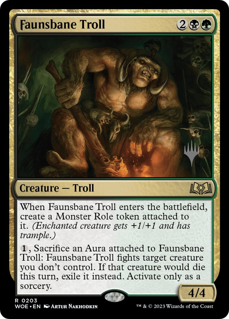 Faunsbane Troll (Promo Pack) [Wilds of Eldraine Promos] | Spectrum Games