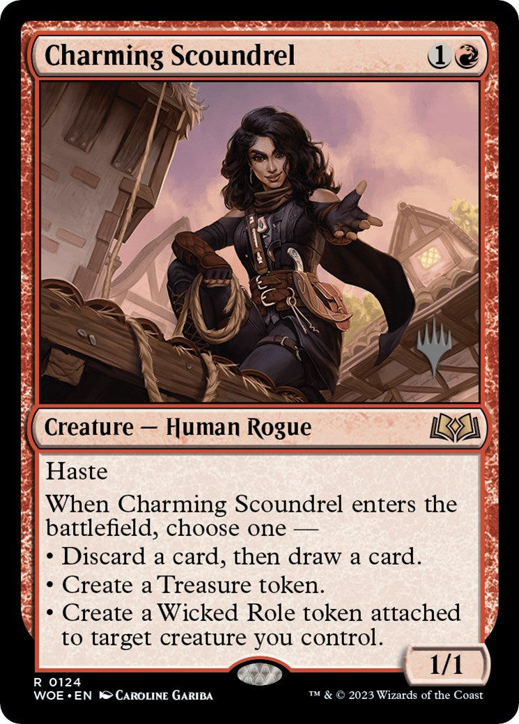 Charming Scoundrel (Promo Pack) [Wilds of Eldraine Promos] | Spectrum Games