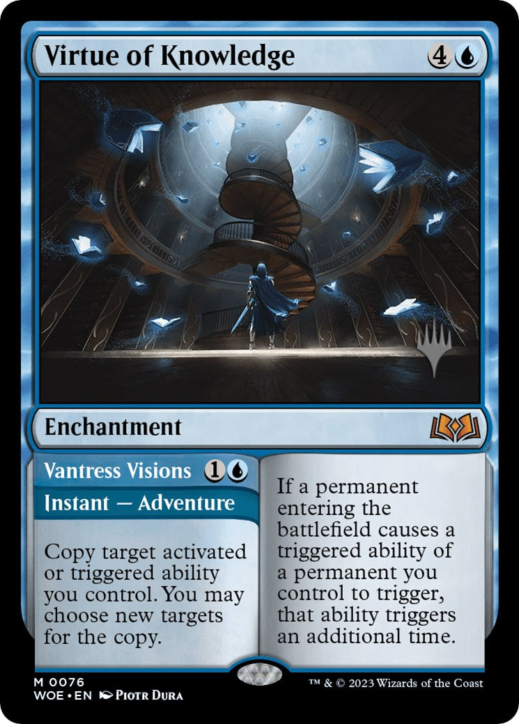 Virtue of Knowledge // Vantress Visions (Promo Pack) [Wilds of Eldraine Promos] | Spectrum Games