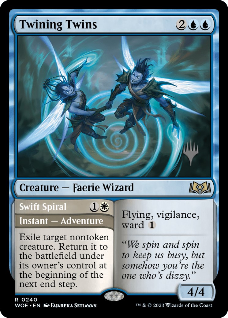 Twining Twins // Swift Spiral (Promo Pack) [Wilds of Eldraine Promos] | Spectrum Games