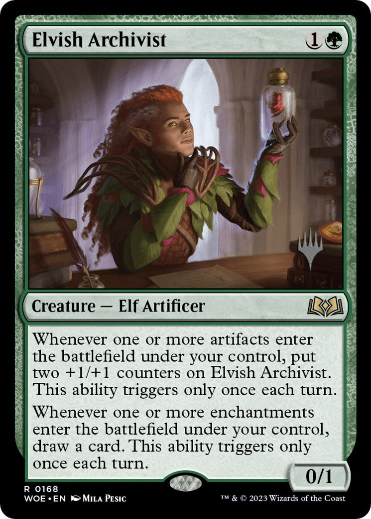 Elvish Archivist (Promo Pack) [Wilds of Eldraine Promos] | Spectrum Games