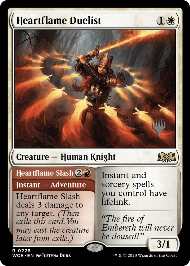 Heartflame Duelist // Heartflame Slash (Promo Pack) [Wilds of Eldraine Promos] | Spectrum Games