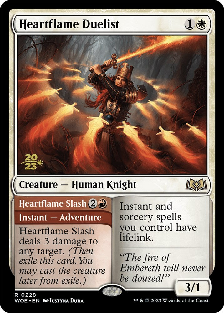 Heartflame Duelist // Heartflame Slash (Promo Pack) [Wilds of Eldraine Promos] | Spectrum Games