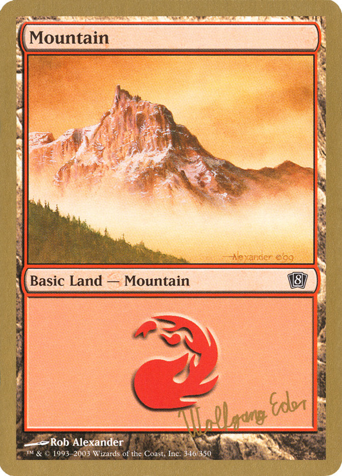 Mountain (we346) (Wolfgang Eder) [World Championship Decks 2003] | Spectrum Games