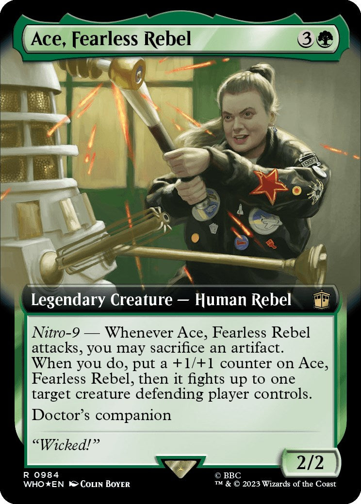 Ace, Fearless Rebel (Extended Art) (Surge Foil) [Doctor Who] | Spectrum Games
