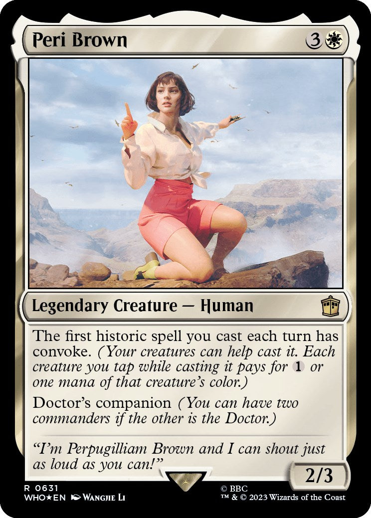 Peri Brown (Surge Foil) [Doctor Who] | Spectrum Games