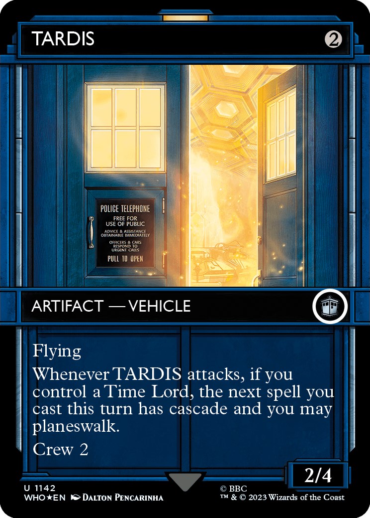 TARDIS (Showcase) (Surge Foil) [Doctor Who] | Spectrum Games